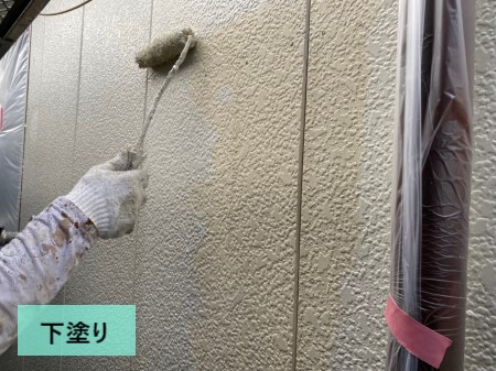 外壁塗装　下塗り